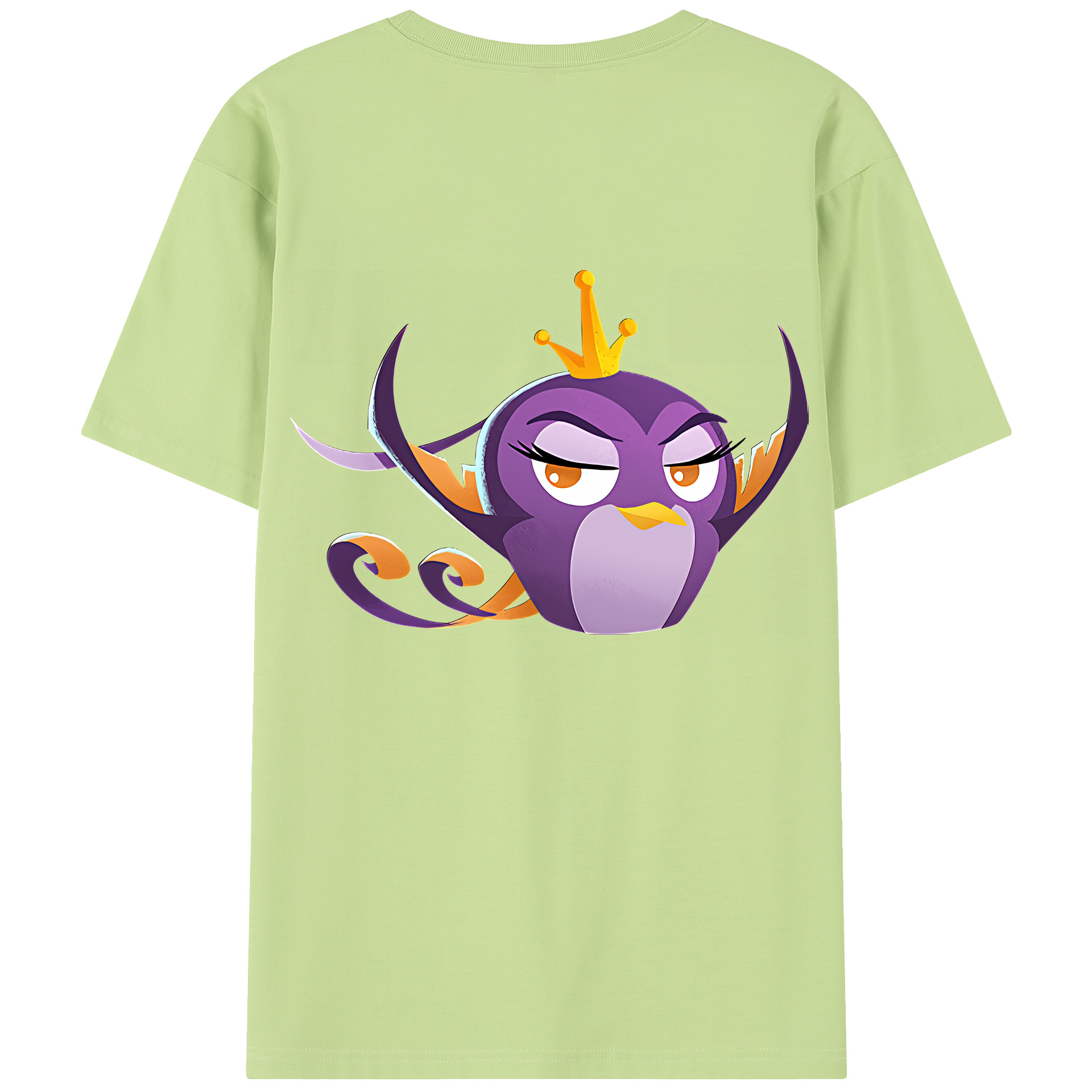 （画像用） Angry Birds アングリーバード 綿100％半袖Tシャツ（背面プリント）